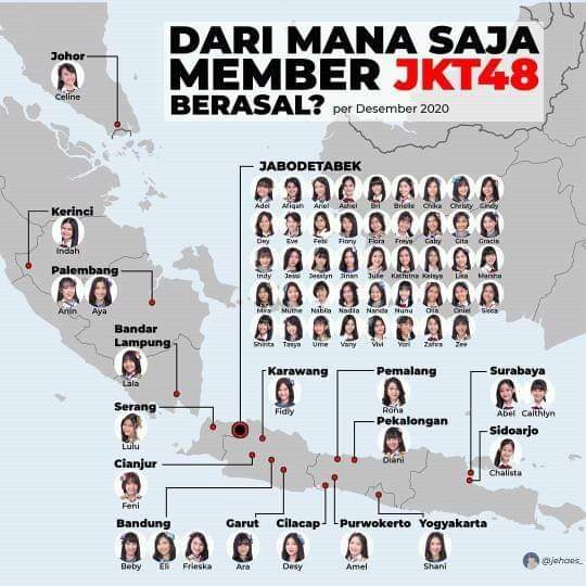 FB IMG 1608570220908 - Intip Peta Persebaran Asal Member JKT48, Tidak Ada dari Wilayah Timur Indonesia FB IMG 1608570220908