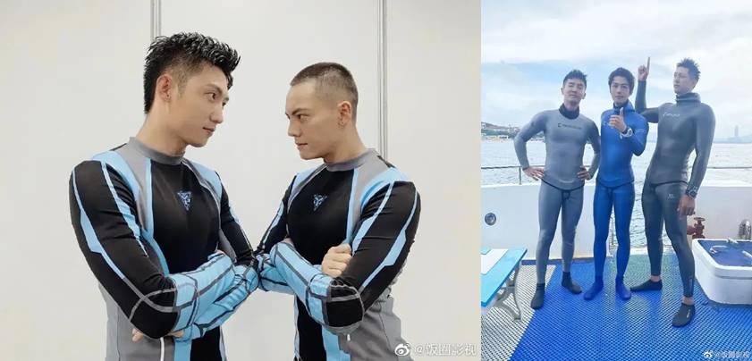 johnny huang with men