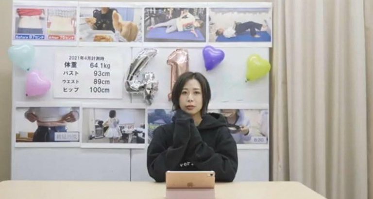 Oya Shizuka saat mengumumkan kelulusannya dari AKB48