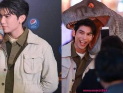 Tingkah Lucu Mew Suppasit Saat Hadiri Jurrasic World X Major