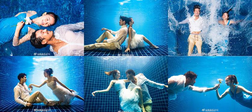 Weir Sukollawat dan Sang Istri Bagikan Foto Pernikahan di Dalam Air