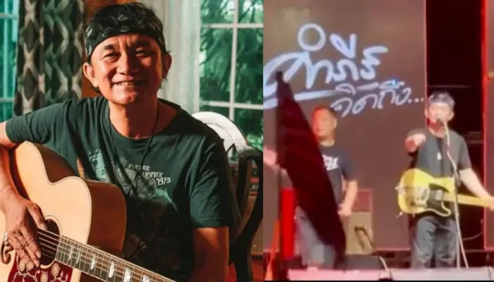 Penyanyi Thailand Pu Pongsit Viral Usai Tegur Penonton Konser yang Kibarkan Bendera AS