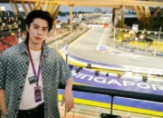 Aktor Dylan Wang Curi Perhatian saat Nonton F1 Singapura