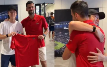 Wang Yibo Ketemu Sang Idola Novak Djokovic di Shanghai Masters