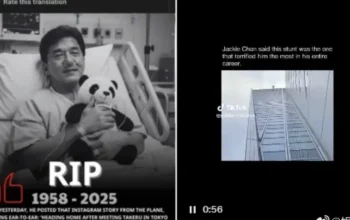 Hoaks Kematian Jackie Chan Viral, Media Tegaskan Itu Rekayasa AI