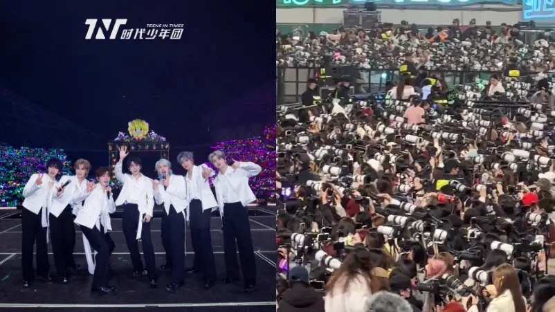 Konser 6 Tahun TNT Berubah Jadi Lautan Lensa Kamera, Fenomena Budaya Fans Jadi Sorotan