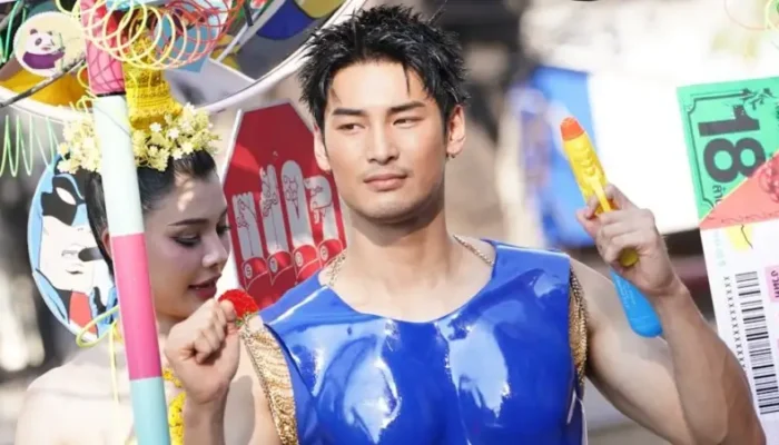 Apo Nattawin Lights Up the Opening of Songkran Festival at King Power Rangnam Bangkok