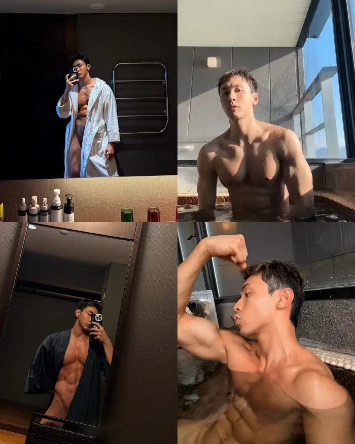 Nat Thewphaingam Pamer V Line - Nat Thewphaingam Pamer Tubuh Atletis di Jepang, Visual Seksi Bikin Netizen Heboh Nat Thewphaingam Pamer V-Line