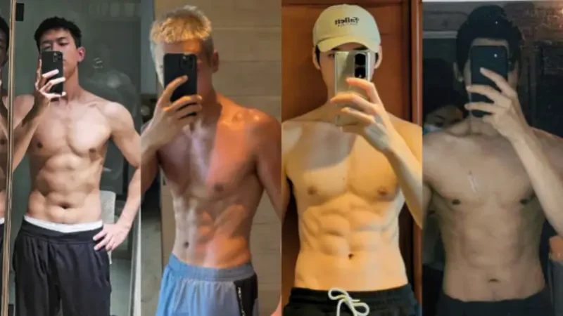 9 Foto Mirror Selfie Aktor China Pamer Perut Sixpack, Siapa Favoritmu?