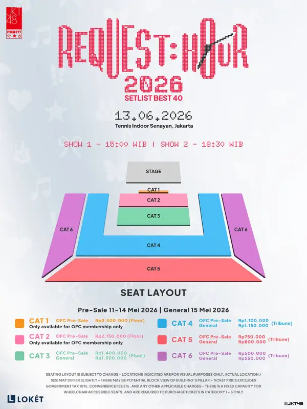 JKT48 Request Hour 2026 Setlist Best 40 akan Digelar Juni