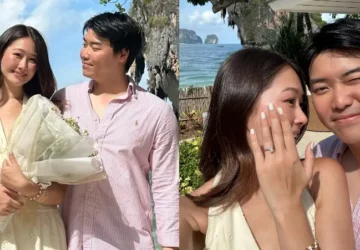 Neen Suwanamas Resmi Dilamar Kekasih dengan Romantis di Tepi Pantai