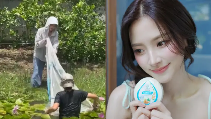Tetap Hidup Sederhana, Baifern Pimchanok Tak Malu Nyemplung ke Empang saat Berkebun