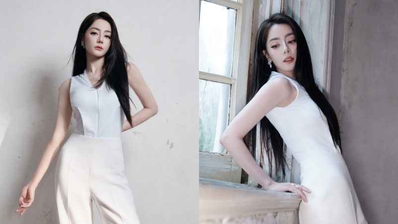Dilraba Dilmurat White Casual - Dilraba Dilmurat Tampil Bak CEO Wanita di Acara Land Rover Dilraba Dilmurat White Casual