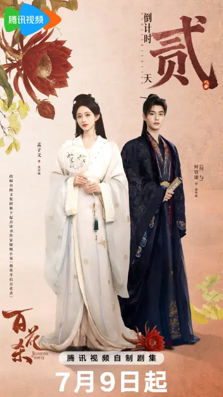 Poster Drama Blossoms of Power - Sinopsis Drama Blossoms of Power, He Yu dan Meng Ziyi Sajikan Kisah Penuh Intrik Kerajaan Cover Art