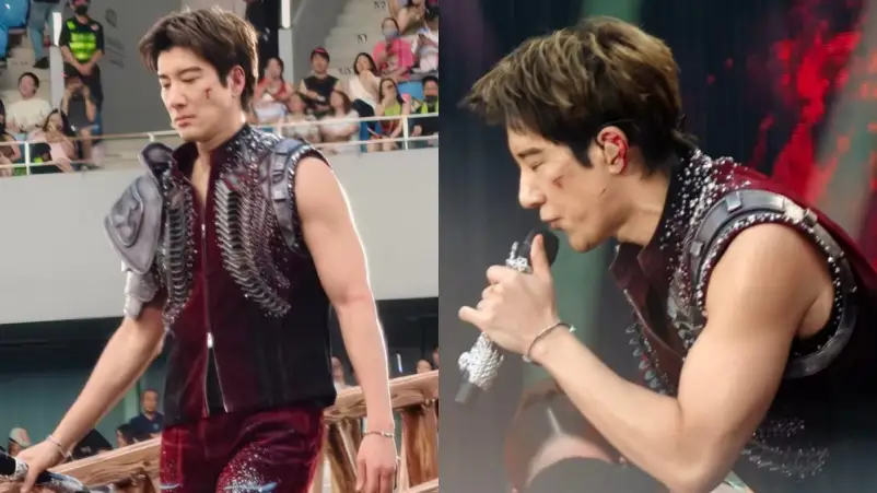 Wang Leehom Terjatuh saat Konser Chengdu Luka Berdarah Jadi Sorotan Penonton - Wang Leehom Terjatuh saat Konser Chengdu, Luka Berdarah Jadi Sorotan Penonton Wang Leehom Terjatuh saat Konser Chengdu, Luka Berdarah Jadi Sorotan Penonton
